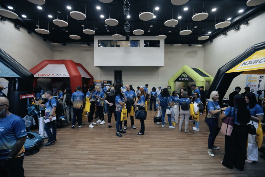 Feira técnica com parceiros de produtos e maquinários da Maria Brasileira durante a 10ª Convenção Nacional de Franqueados.